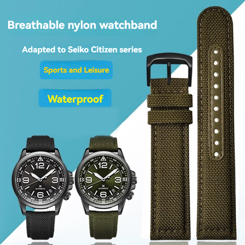Canvas Strap Watch - For Seiko No. 5 SRPC31J1 SRPC63J1