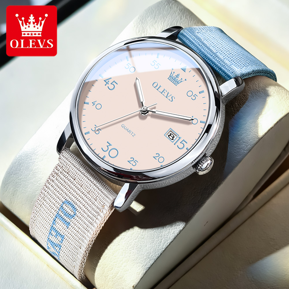 Canvas Strap Watch - OLEVS Brand New Fashion Retro Style