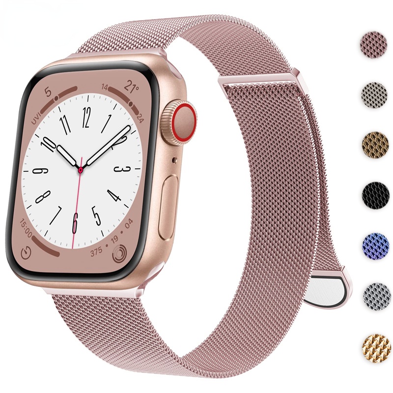 Mesh Strap Metal - Metal Milanese Loop Strap For Apple