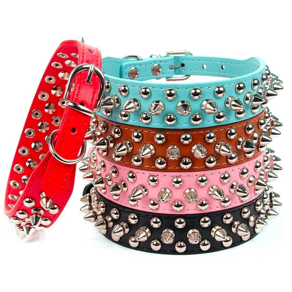 Leather Strap Quick Release - Adjustable Leather Pet Dog collar Neck