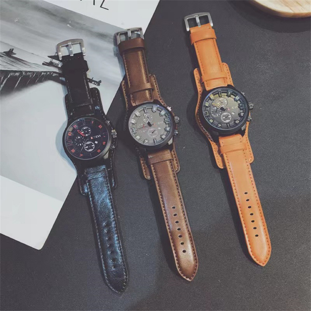 Retro Luxury Men Quartz Watch  - огляд і ціна Leather Watch Band Men