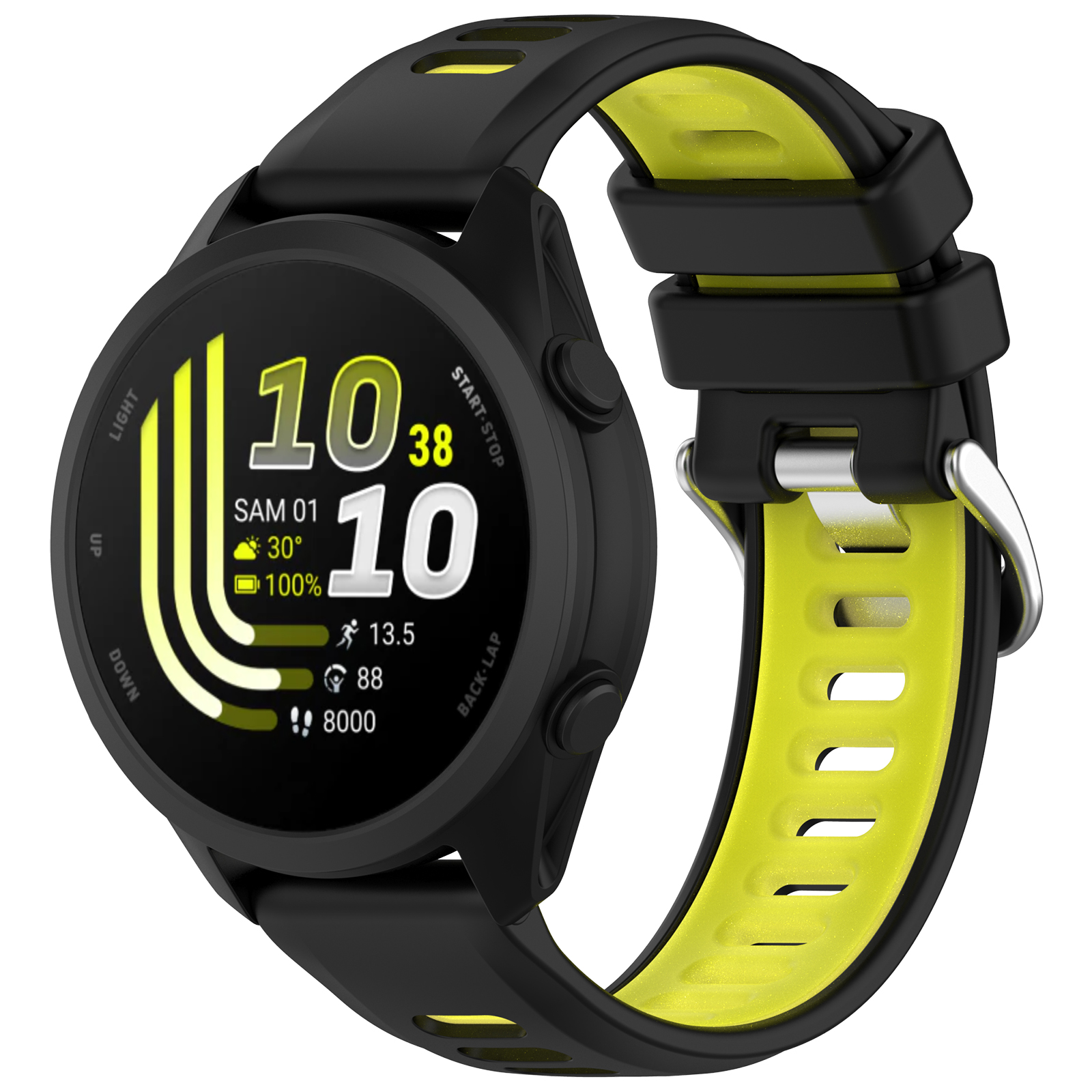 Dual-Color Silicone Sport Watc - огляд і ціна Silicone Watch Band 22Mm