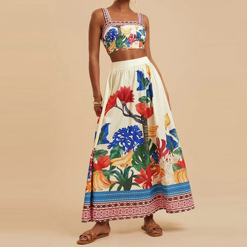 Women Sleeveless Straps Top &  - огляд і ціна Tropic Strap Vintage