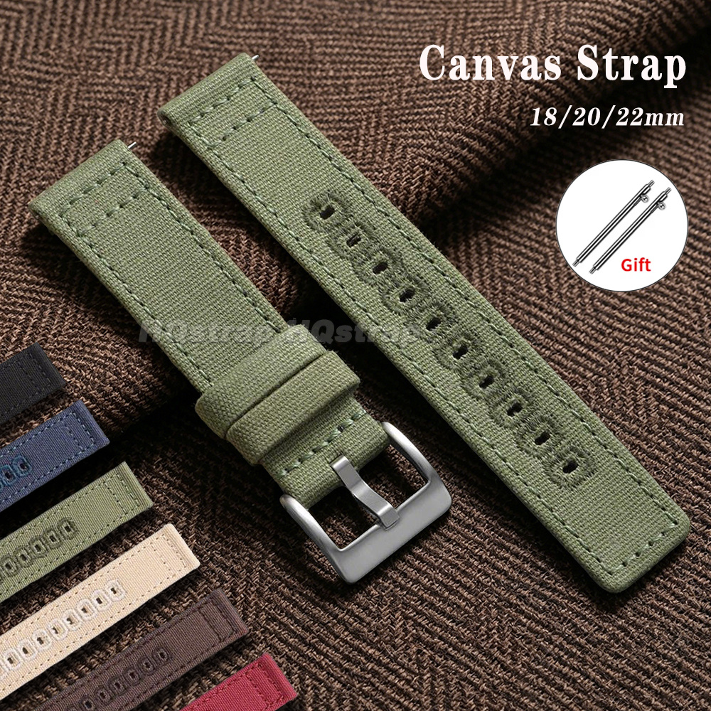Nylon Canvas Watch Strap 18mm  - огляд і ціна Canvas Strap Watch