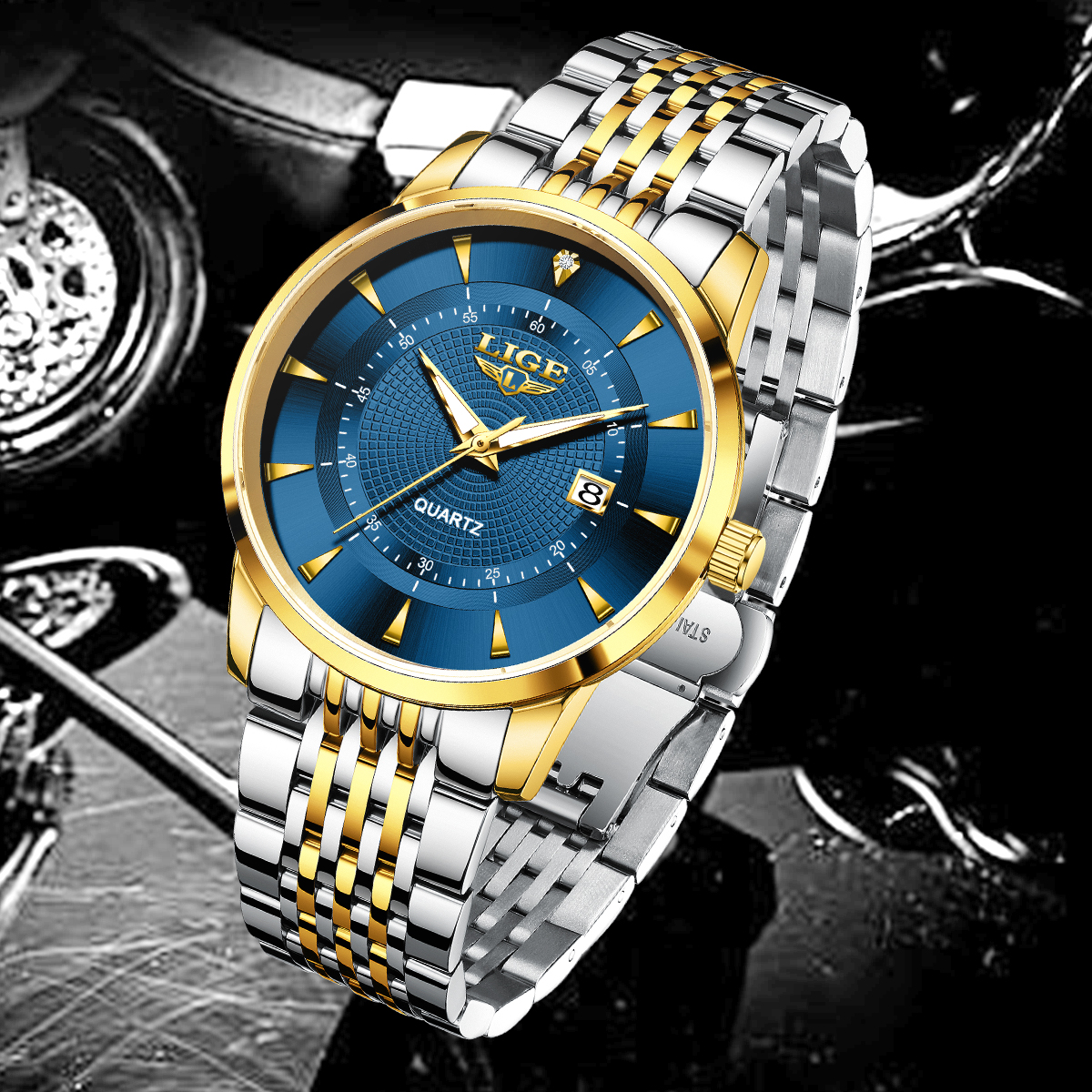 LIGE New 2026 Luxury Man Watch - огляд і ціна Stainless Bracelet Diver