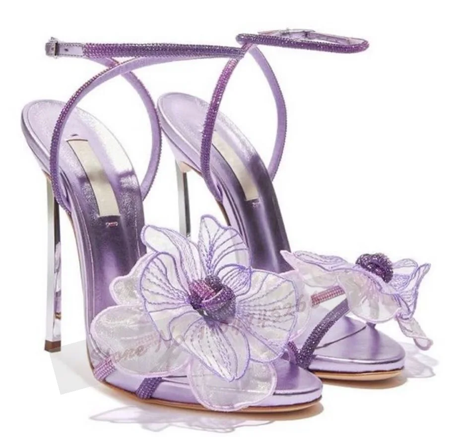 Silver Metal Blade Heel Fairy  - огляд і ціна Mesh Strap Metal