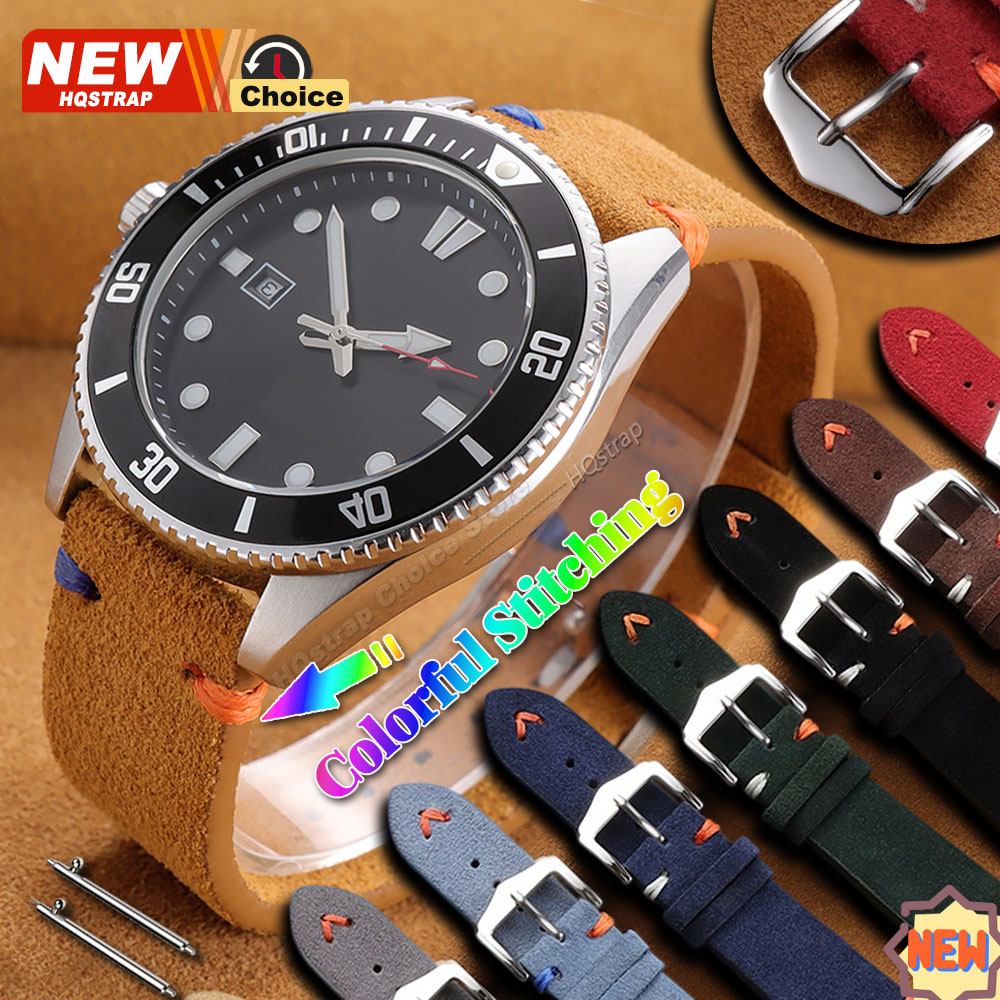 New Colorful Stitching Suede S - огляд і ціна Suede Strap Watch