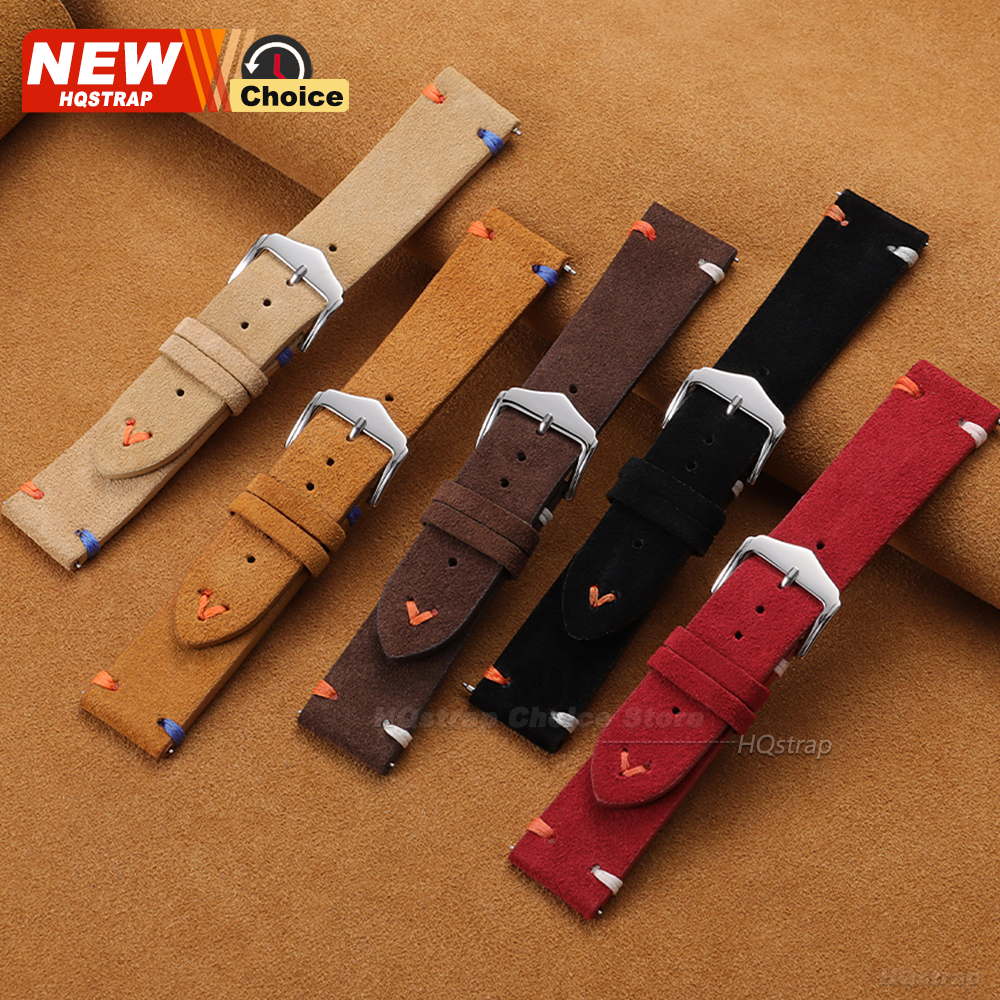 New Colorful Stitching Suede S - огляд і ціна Suede Strap Watch