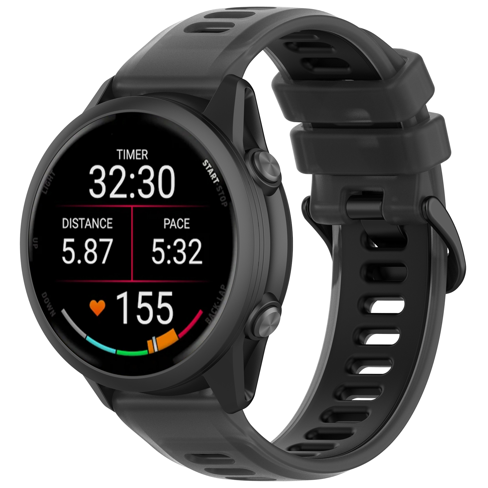 22mm 20mm Transparent Two-Tone - огляд і ціна Silicone Watch Band 22Mm