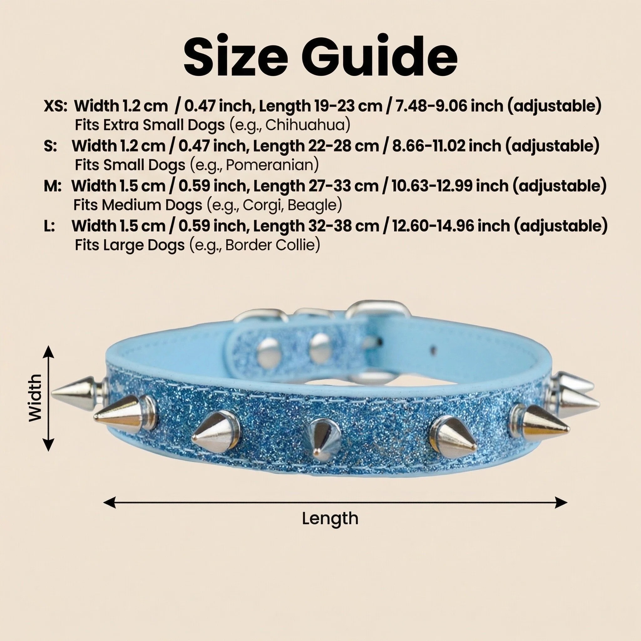 Punk Style Rivet Pet Collar Le - огляд і ціна Leather Strap Quick Release