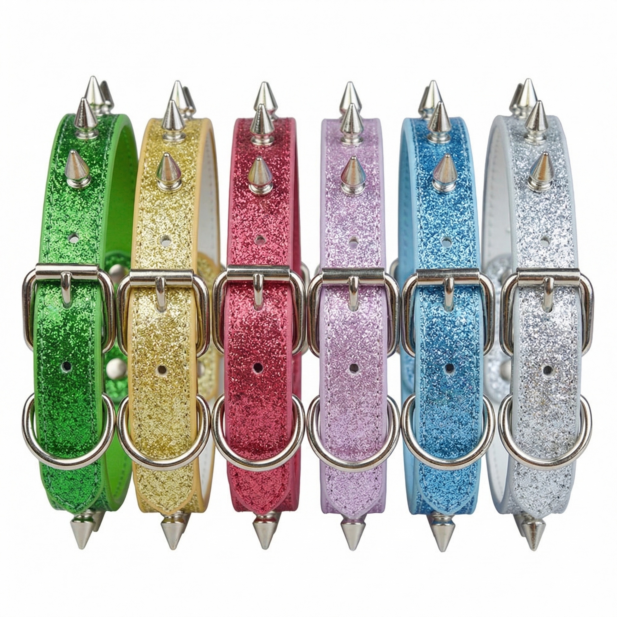 Punk Style Rivet Pet Collar Le - огляд і ціна Leather Strap Quick Release