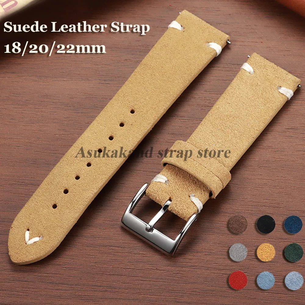 Suede Stitching Genuine Leathe - огляд і ціна Suede Strap Watch