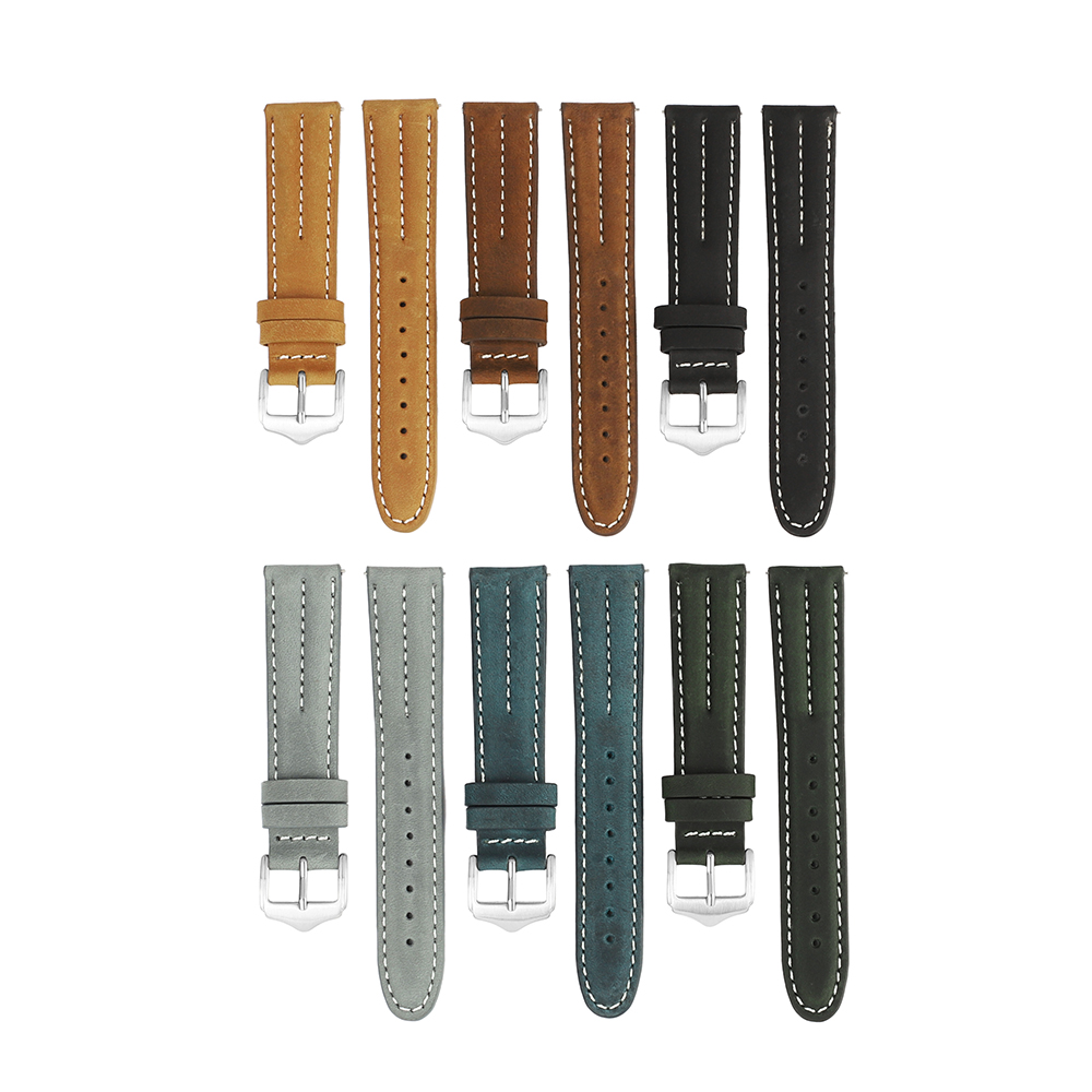 Vintage Crazy Horse Leather Wa - огляд і ціна Leather Strap Quick Release