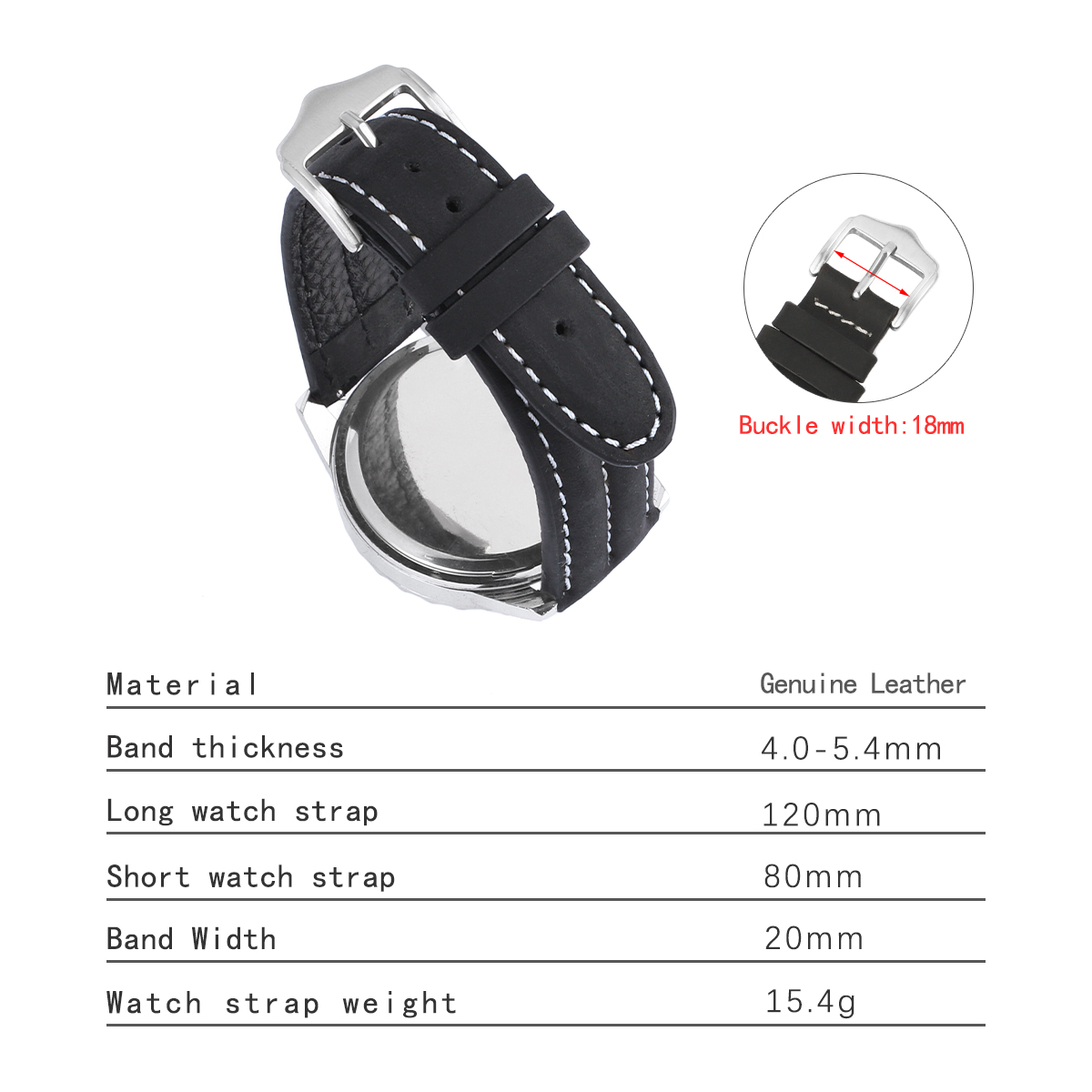 Vintage Crazy Horse Leather Wa - огляд і ціна Leather Strap Quick Release