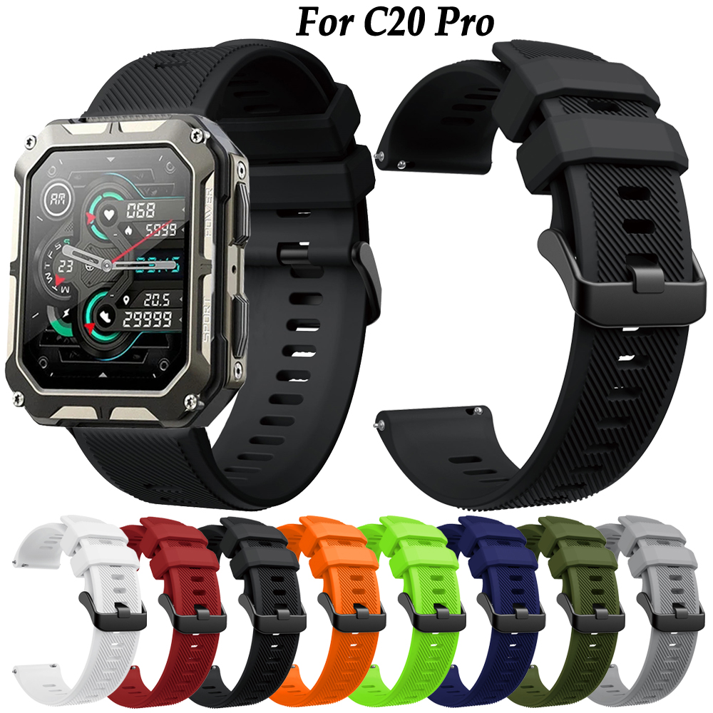 C20 pro Smartwatch 22mm Strap  - огляд і ціна Silicone Watch Band 22Mm