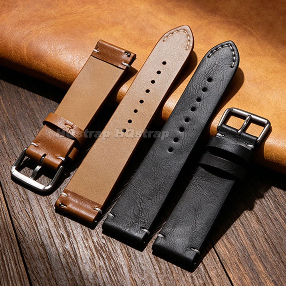 Oil Wax Leather Watch Strap 18 - огляд і ціна Leather Strap Quick Release