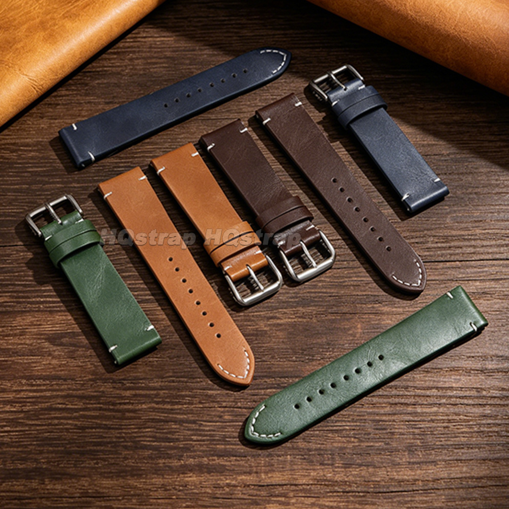 Oil Wax Leather Watch Strap 18 - огляд і ціна Leather Strap Quick Release