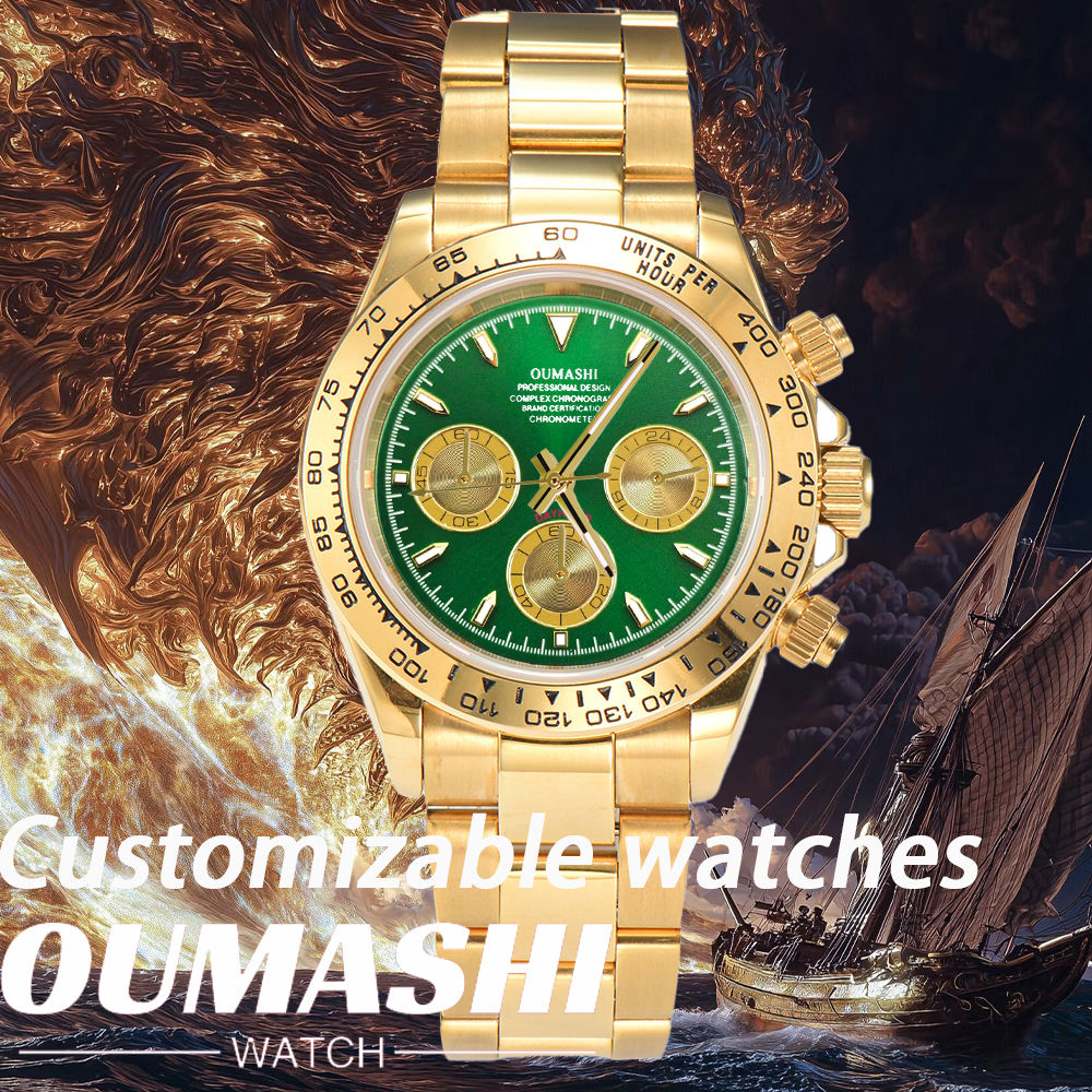 Customized 39mm VK63 Watch Men - огляд і ціна Stainless Bracelet Diver