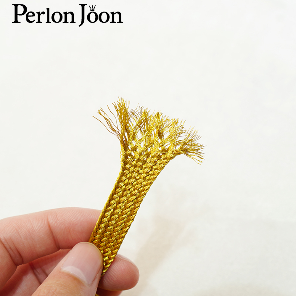 10yards Gold  thread strap web - огляд і ціна Perlon Strap Woven
