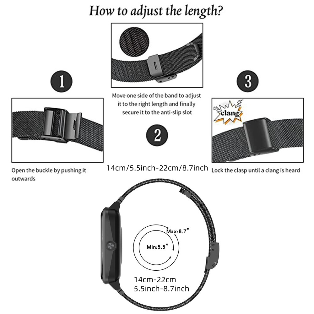 Metal Bands for OPPO Watch 41m - огляд і ціна Mesh Strap Metal