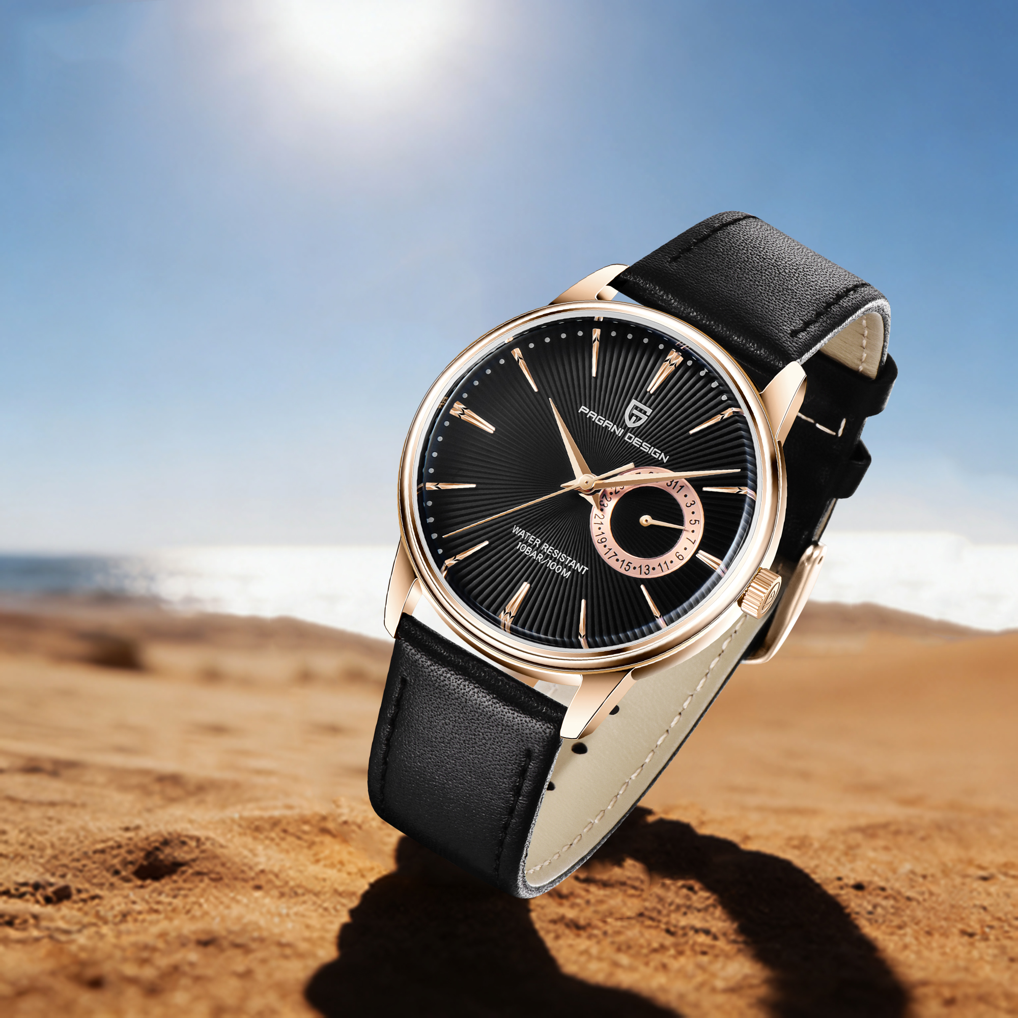 PAGANI DESIGN 2026 Best-Sellin - огляд і ціна Leather Watch Band Men