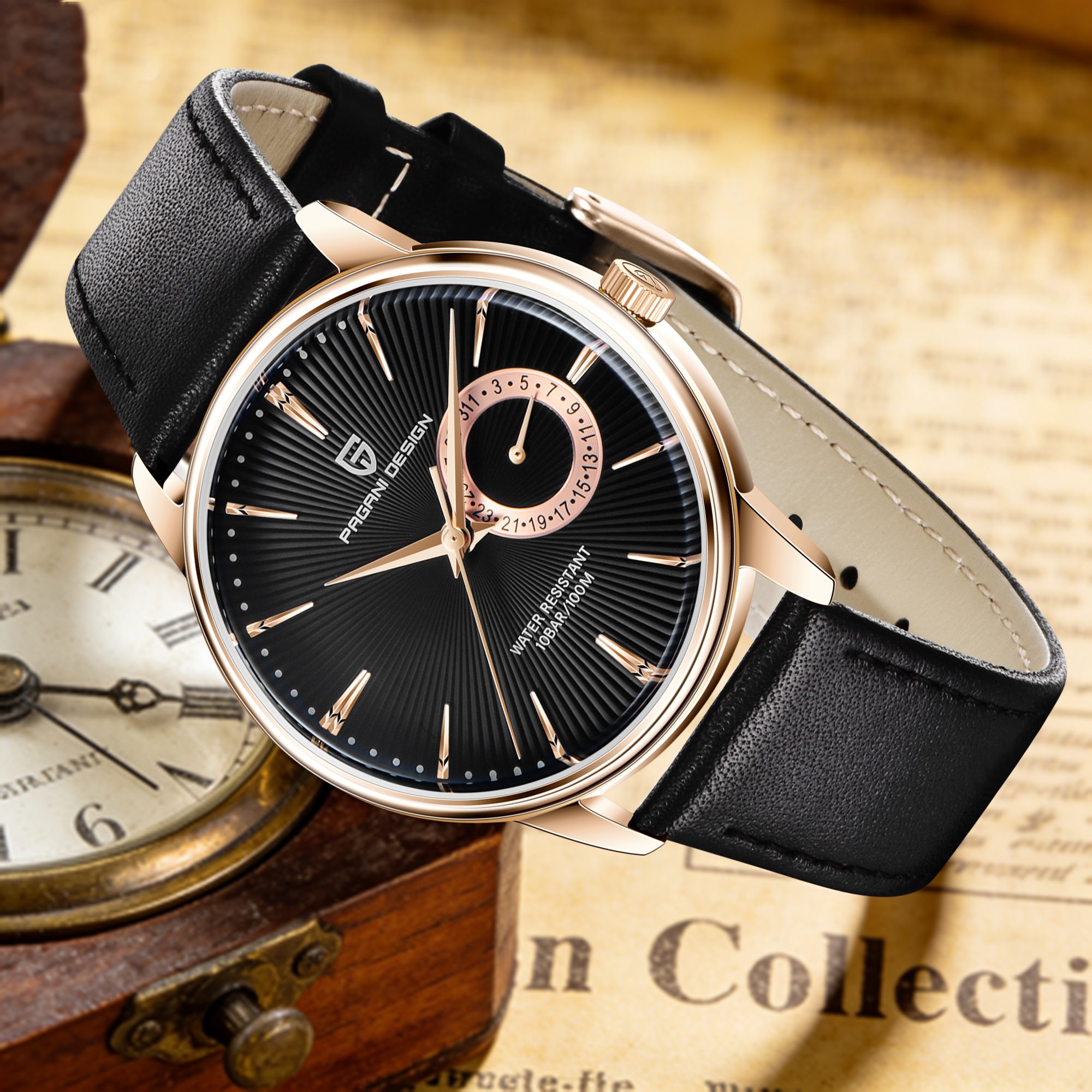 PAGANI DESIGN 2026 Best-Sellin - огляд і ціна Leather Watch Band Men