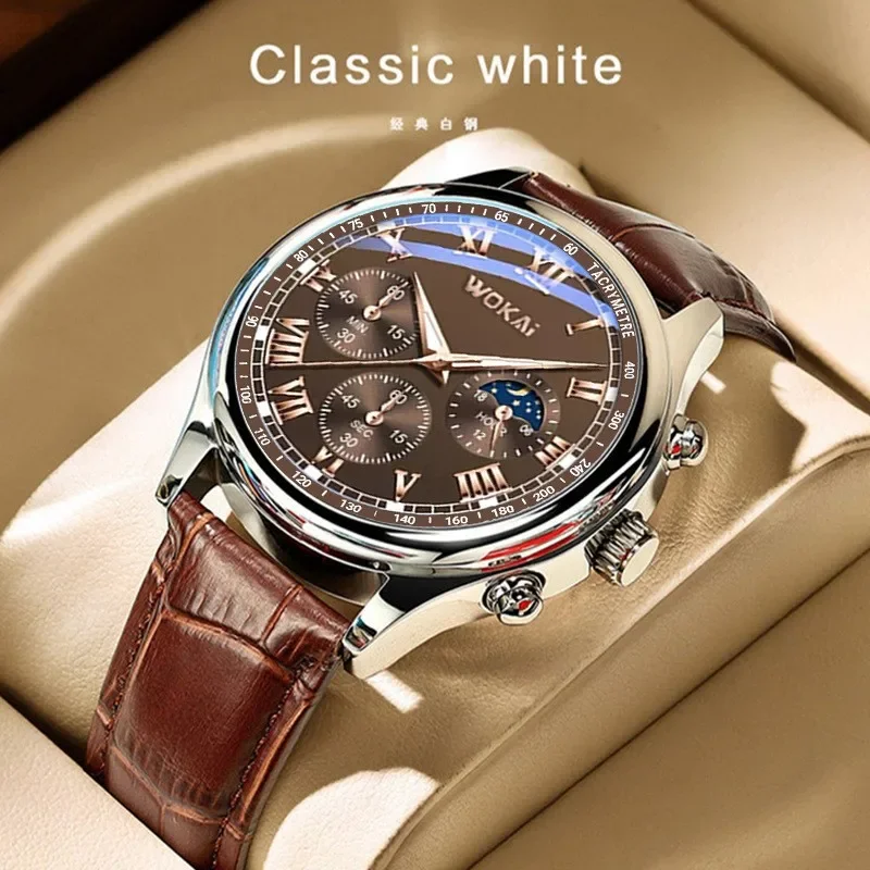 Luxury Brand Watch Mens Quartz - огляд і ціна Leather Watch Band Men