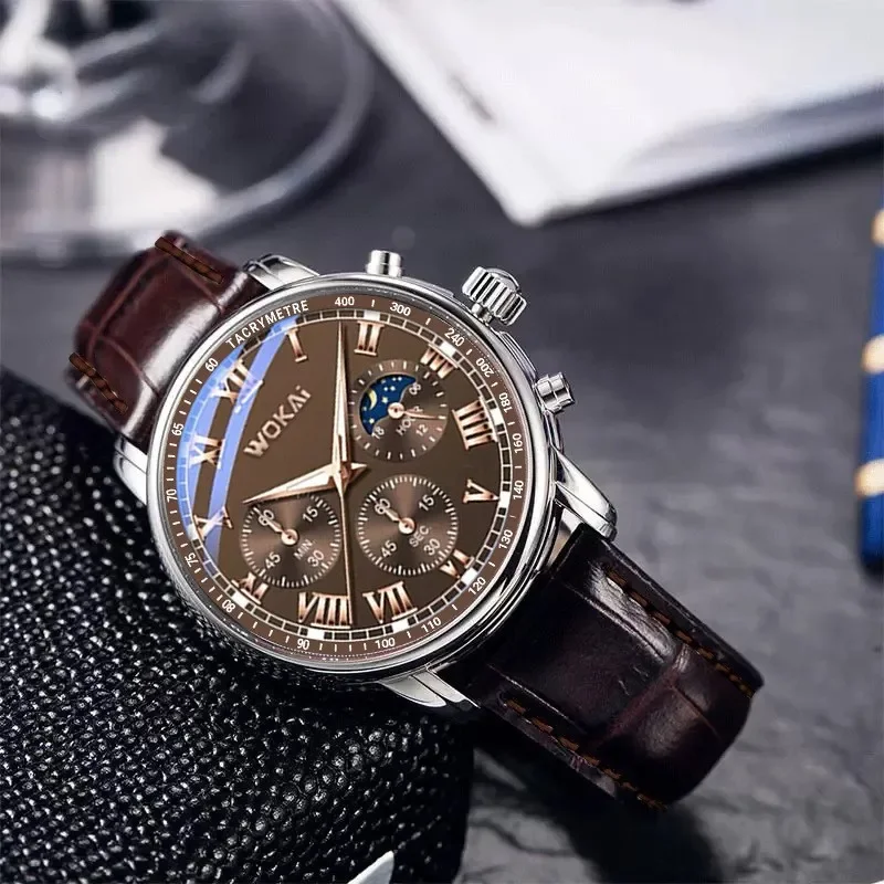 Luxury Brand Watch Mens Quartz - огляд і ціна Leather Watch Band Men