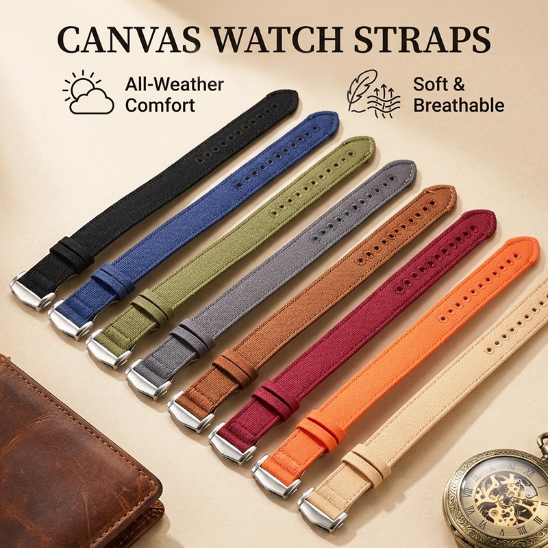 Canvas Watch Strap 18/20/22mm  - огляд і ціна Canvas Strap Watch