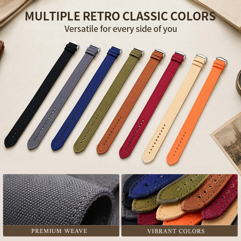 Canvas Watch Strap 18/20/22mm  - огляд і ціна Canvas Strap Watch