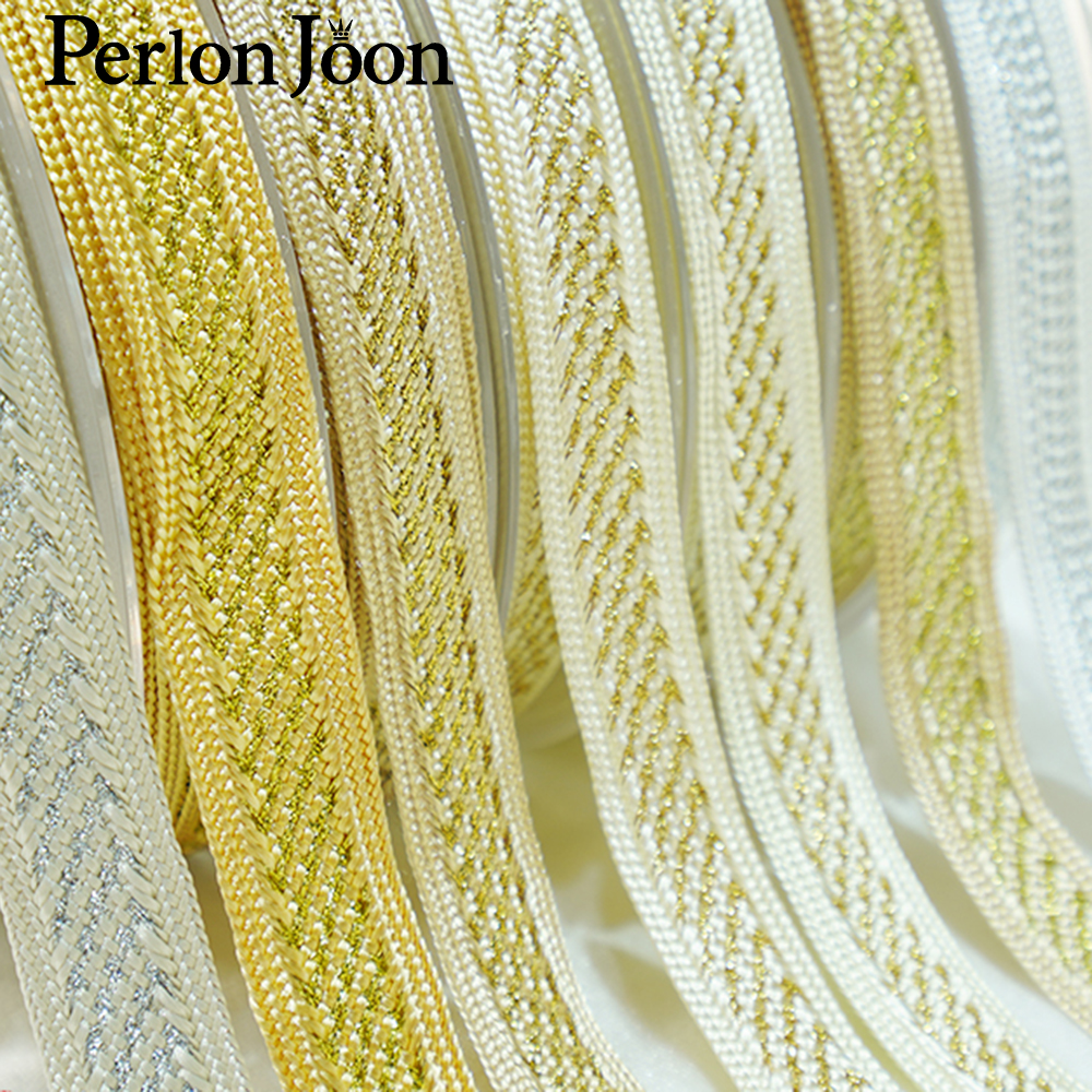 10yards/lot  gold thread polye - огляд і ціна Perlon Strap Woven