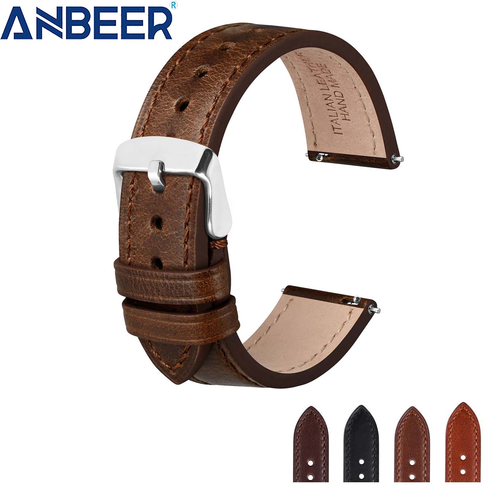 ANBEER Classic Leather Watch S - огляд і ціна Leather Strap Quick Release