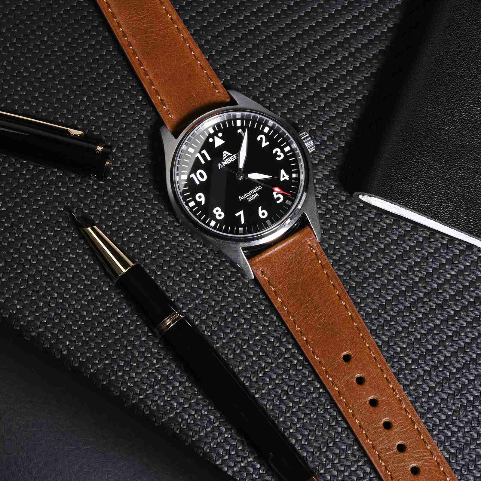 ANBEER Classic Leather Watch S - огляд і ціна Leather Strap Quick Release