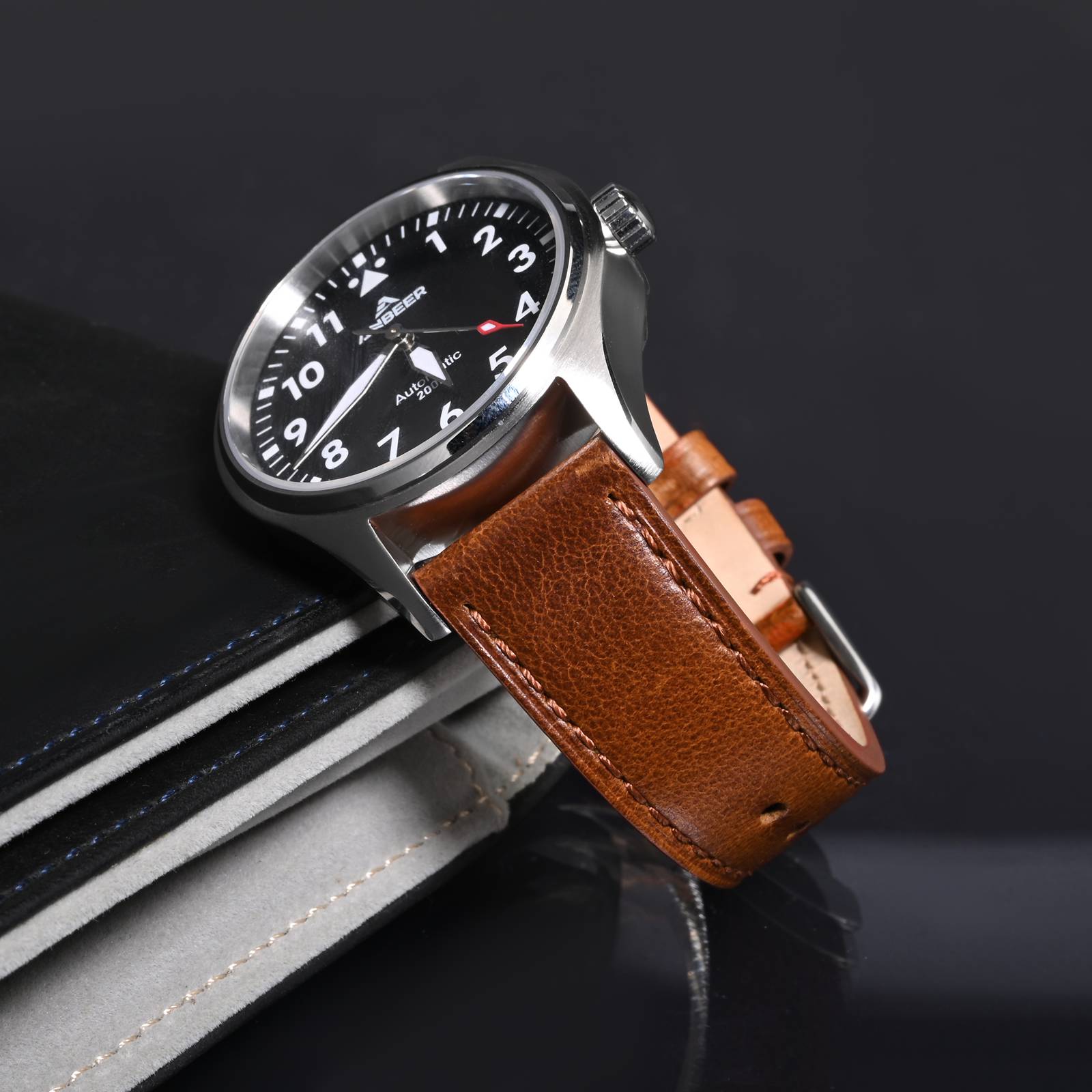 ANBEER Classic Leather Watch S - огляд і ціна Leather Strap Quick Release