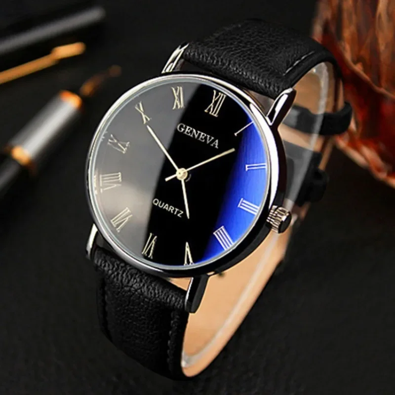 Famous Brand Men Quartz Watch  - огляд і ціна Leather Watch Band Men
