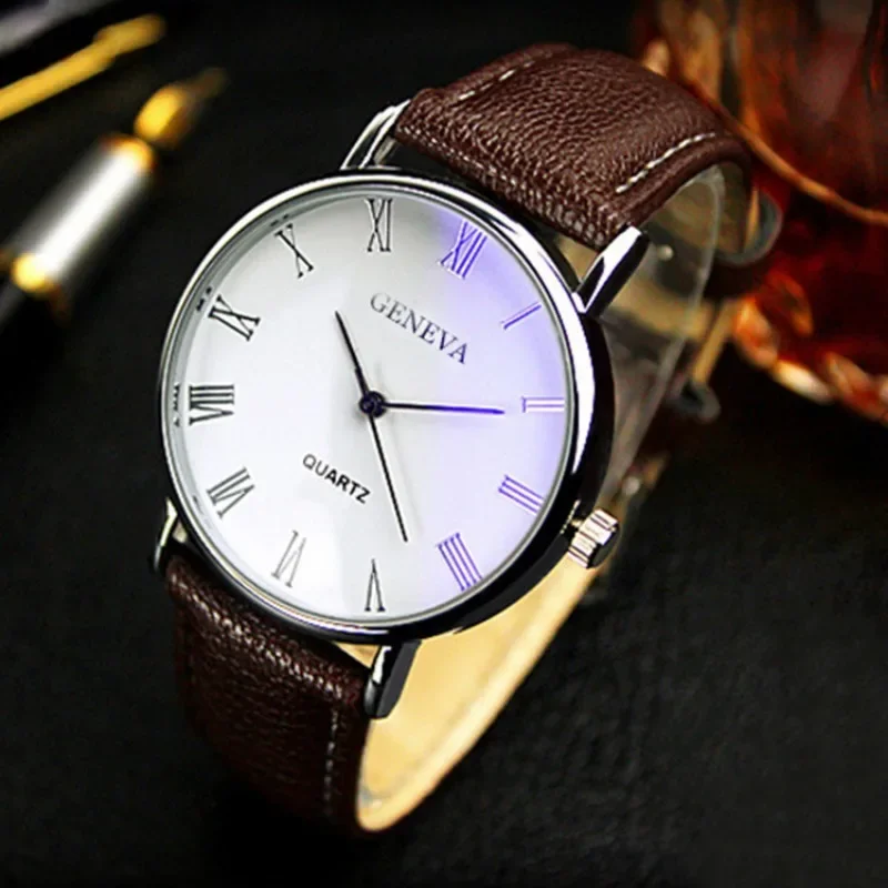 Famous Brand Men Quartz Watch  - огляд і ціна Leather Watch Band Men