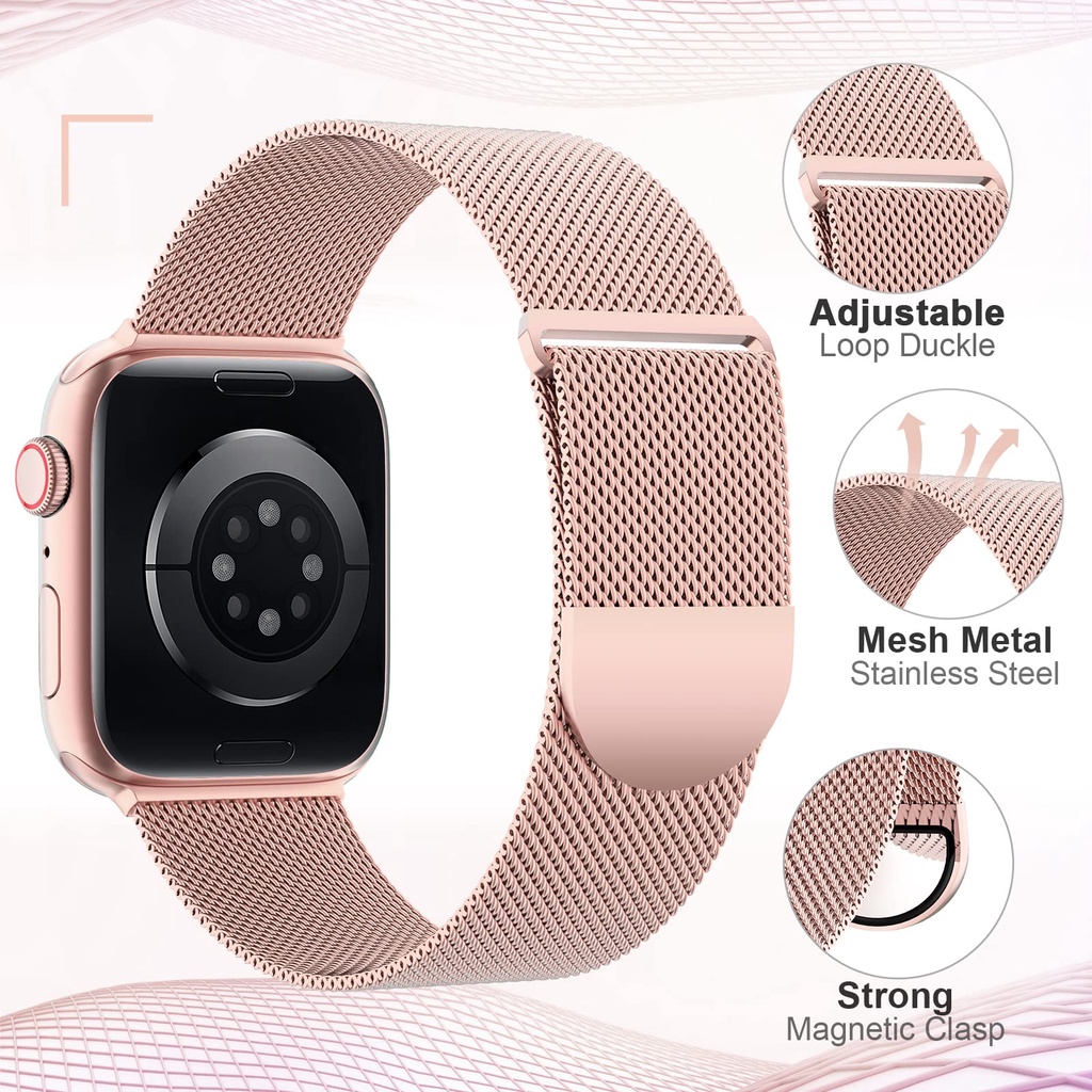 Metal Milanese Loop Strap For  - огляд і ціна Mesh Strap Metal