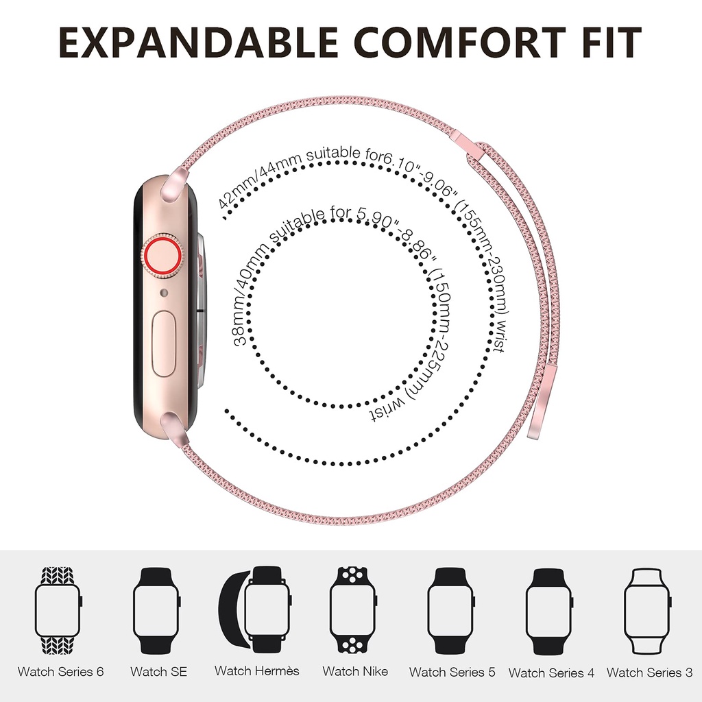 Metal Milanese Loop Strap For  - огляд і ціна Mesh Strap Metal