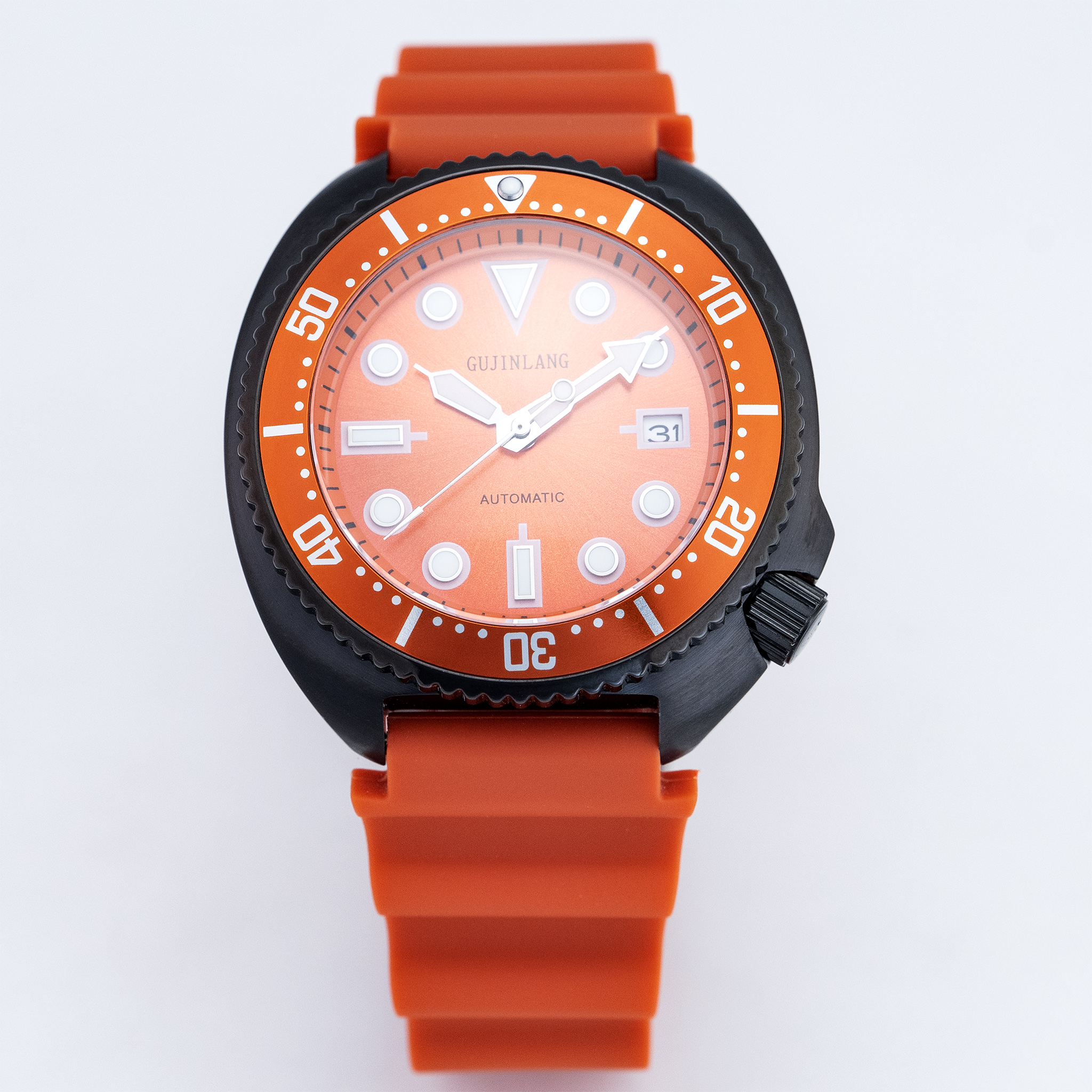 Men's Japanese/Shinese NH35A F - огляд і ціна Rubber Strap Diver