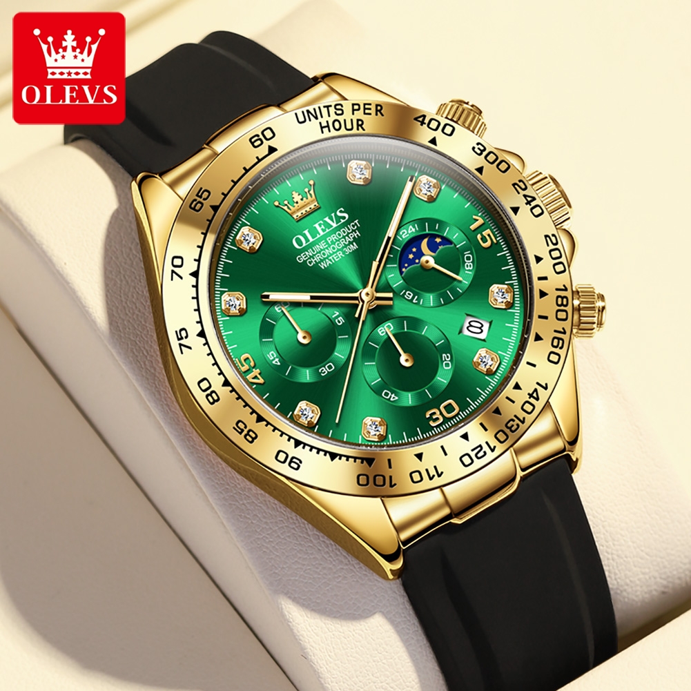 OLEVS 2875 Men's Watch Origina - огляд і ціна Leather Watch Band Men