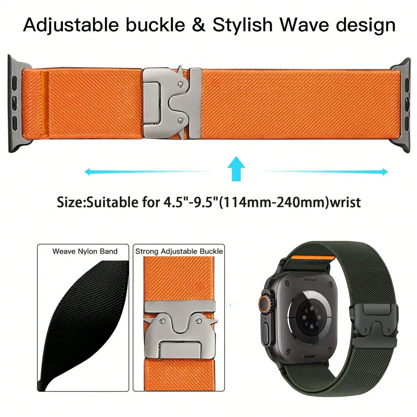 Elastic Sport Bands Compatible - огляд і ціна Parachute Strap Elastic