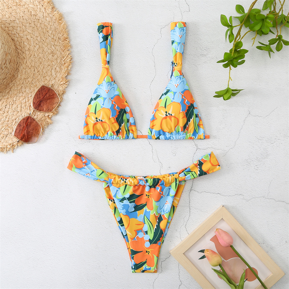 Vintage Print Bikini Thong Str - огляд і ціна Tropic Strap Vintage
