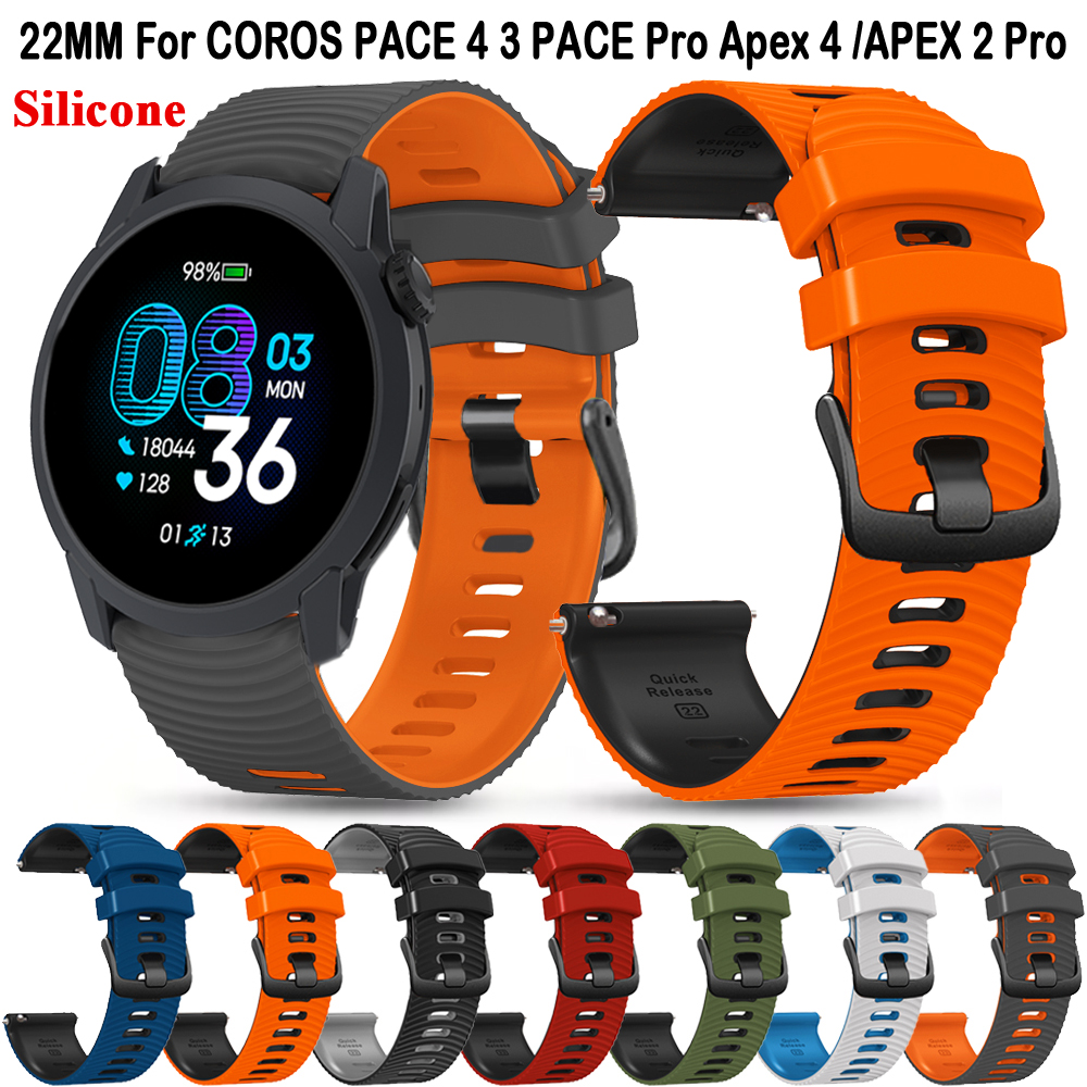 For COROS Apex 4 42mm/APEX 2 P - огляд і ціна Silicone Watch Band 22Mm